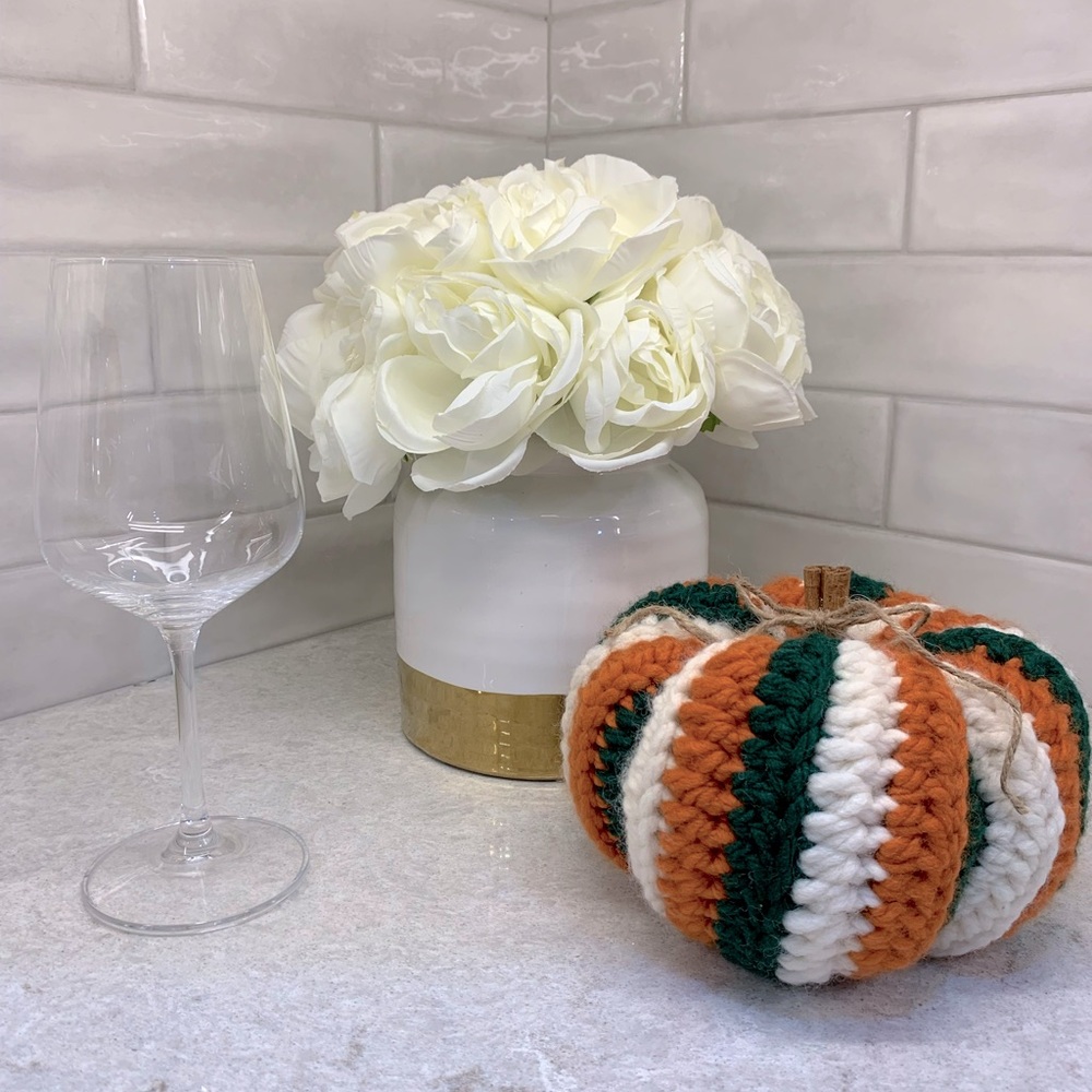 Handmade Crochet Pumpkin (Large)